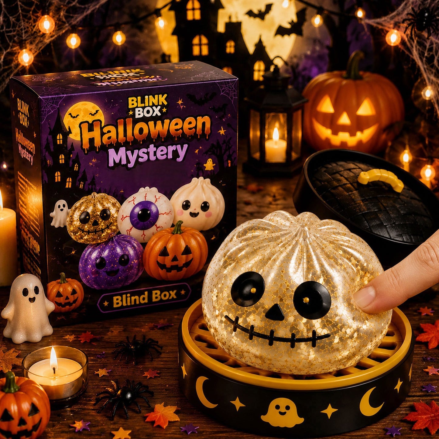 🎃Hot Sale 50% OFF🔥Cute Halloween scary ghost Maruko squeeze toy set