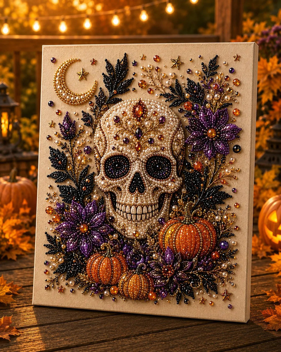👻✨ Halloween Pearl Art DIY Kit – Turn Tiny Pearls into Spooky-Cute Magic