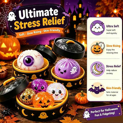 🎃Hot Sale 50% OFF🔥Cute Halloween scary ghost Maruko squeeze toy set