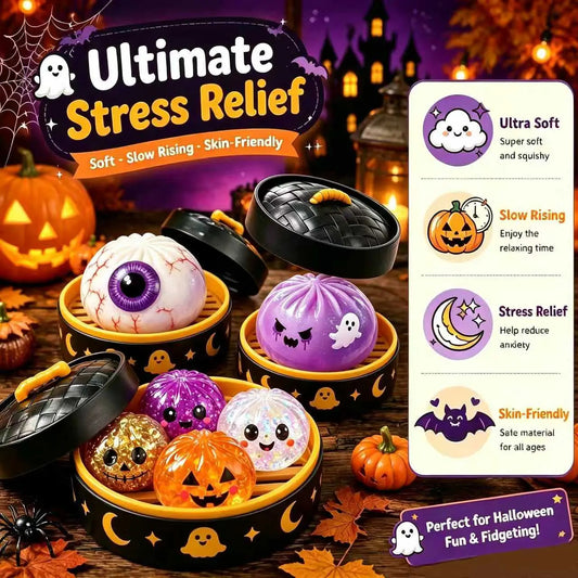 🎃Hot Sale 50% OFF🔥Cute Halloween scary ghost Maruko squeeze toy set