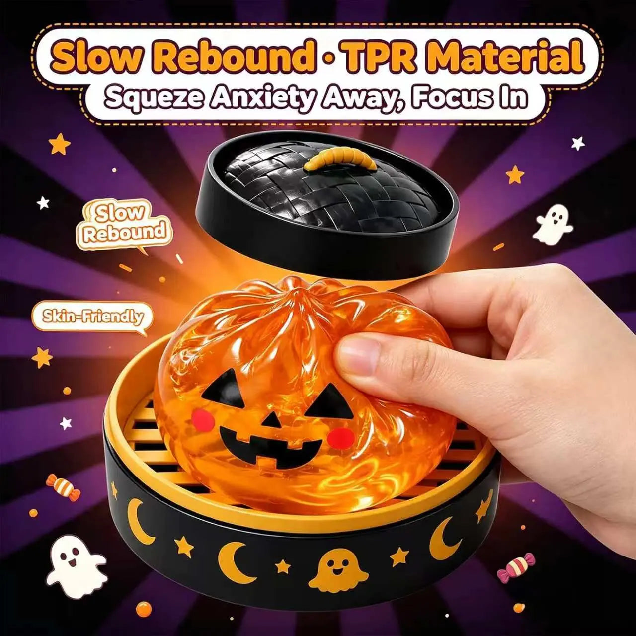 🎃Hot Sale 50% OFF🔥Cute Halloween scary ghost Maruko squeeze toy set