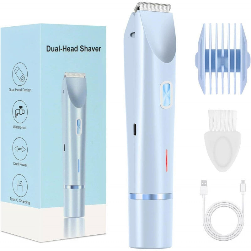Dual-Use Charging Electric Hair Trimming Tool for Ladies, Cordless Washable Device