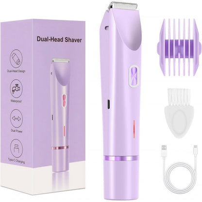 Dual-Use Charging Electric Hair Trimming Tool for Ladies, Cordless Washable Device